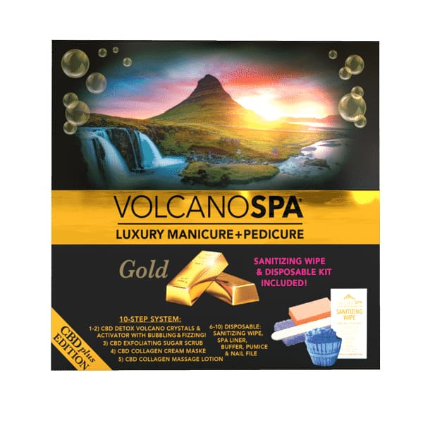 Volcano Spa 5 in 1 Deluxe Pedicure – Gold CBD — OceanNailSupply