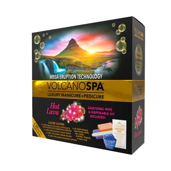 Volcano Spa 5 in 1 Deluxe Pedicure – HOT LAVA – *MADE WITH CBD