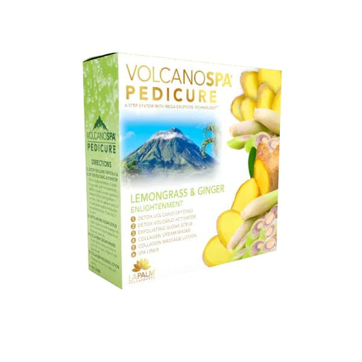 Volcano Spa 6 in 1 Deluxe Pedicure – Lemongrass & Ginger Enlightenment - OceanNailSupply