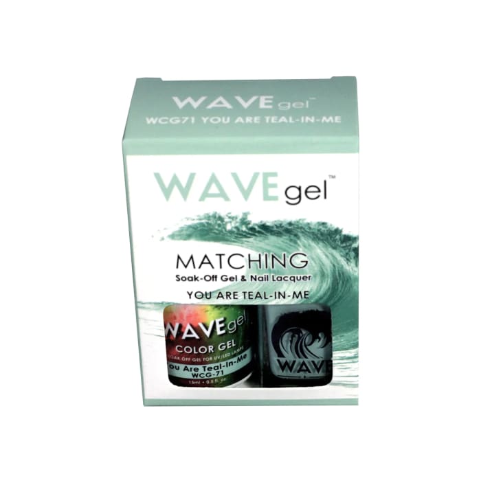 WAVEGEL MATCHING (#071)WCG71 YOU ARE TEAL N’ ME - OceanNailSupply