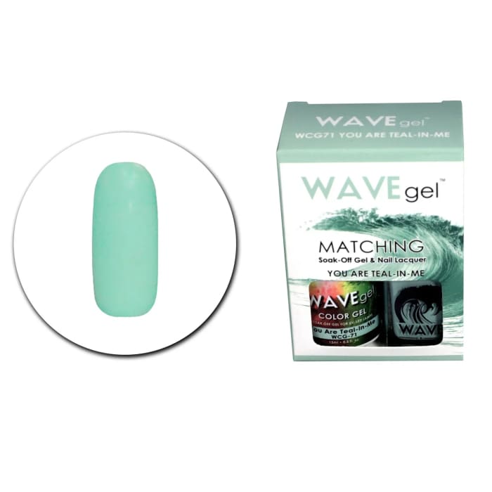 WAVEGEL MATCHING (#071)WCG71 YOU ARE TEAL N’ ME - OceanNailSupply