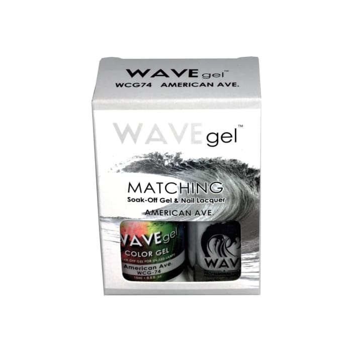 WAVEGEL MATCHING (#074) WCG74 AMERICAN AVE - OceanNailSupply