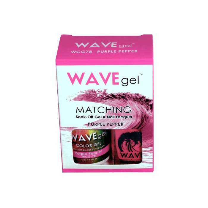 WAVEGEL MATCHING (#078) WCG78 PURPLE PEPPER - OceanNailSupply