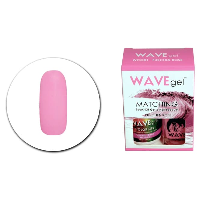 WAVEGEL MATCHING (#081) WCG81 FUSCHIA ROSE - OceanNailSupply