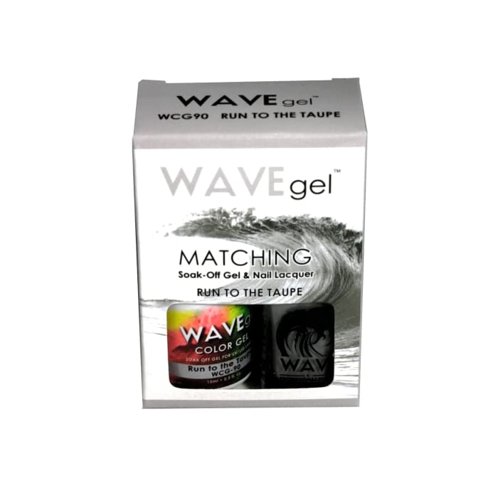 WAVEGEL MATCHING (#090) WCG90 RUN TO THE TAUPE - OceanNailSupply