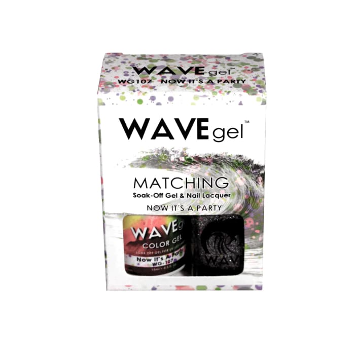 WAVEGEL MATCHING (#107) WG107 NOW IT’S A PARTY - OceanNailSupply