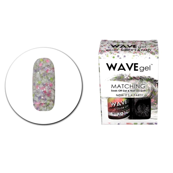 WAVEGEL MATCHING (#107) WG107 NOW IT’S A PARTY - OceanNailSupply