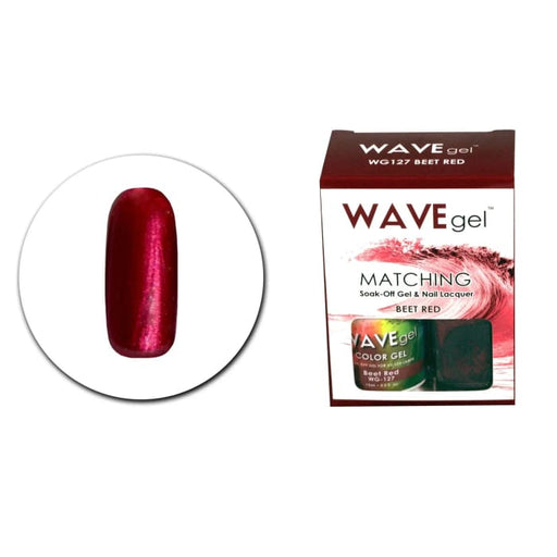 WAVEGEL MATCHING (#127) WG127 BEET RED - OceanNailSupply