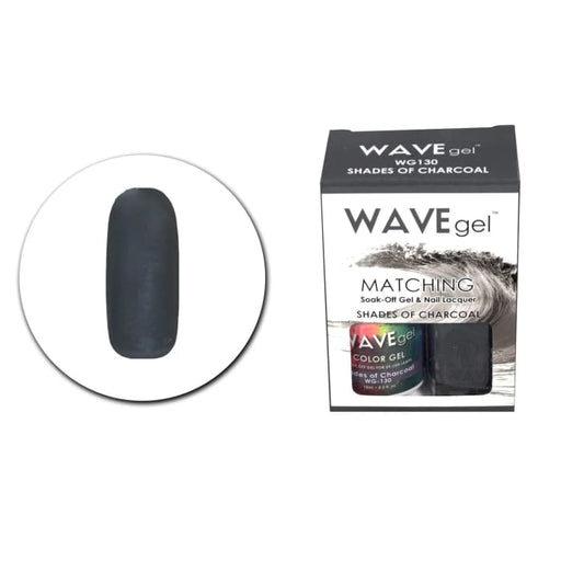 WAVEGEL MATCHING (#130) WG130 SHADES OF CHARCOAL - OceanNailSupply