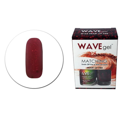 WAVEGEL MATCHING (#163) W163 HEARTS ON FIRE - OceanNailSupply