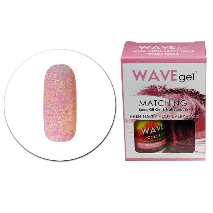 WAVEGEL MATCHING (#186) W186 HHEH-HAPPY HOUR EVERY HOUR - OceanNailSupply