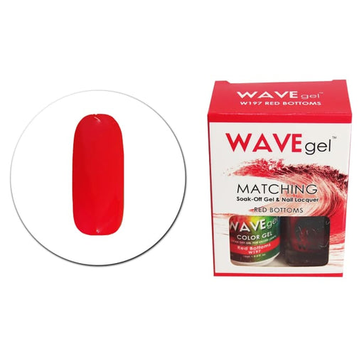 WAVEGEL MATCHING (#197) W197 RED BOTTOMS - OceanNailSupply