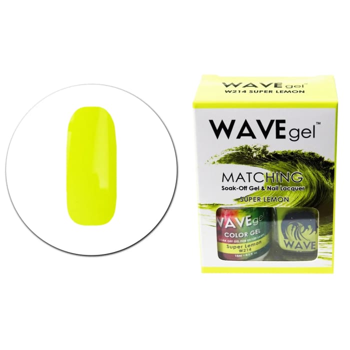 WAVEGEL MATCHING (#214) W214 SUPER LEMON - OceanNailSupply