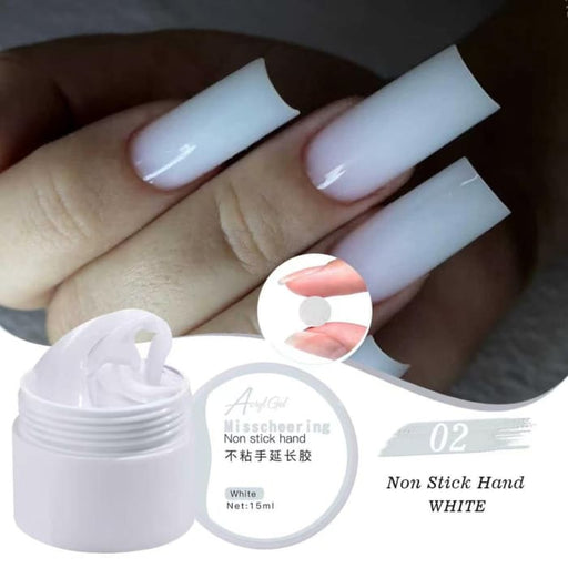 White 3D Molding Gel – Non-Stick Sculpting Nail Art Gel - OceanNailSupply