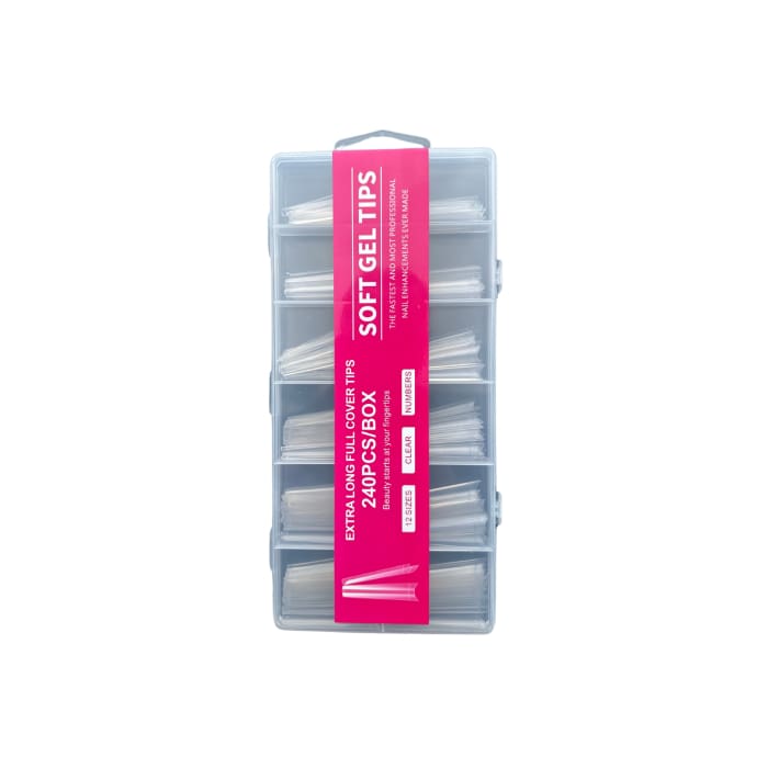 XXL Coffin Soft Gel Nail Tips - OceanNailSupply
