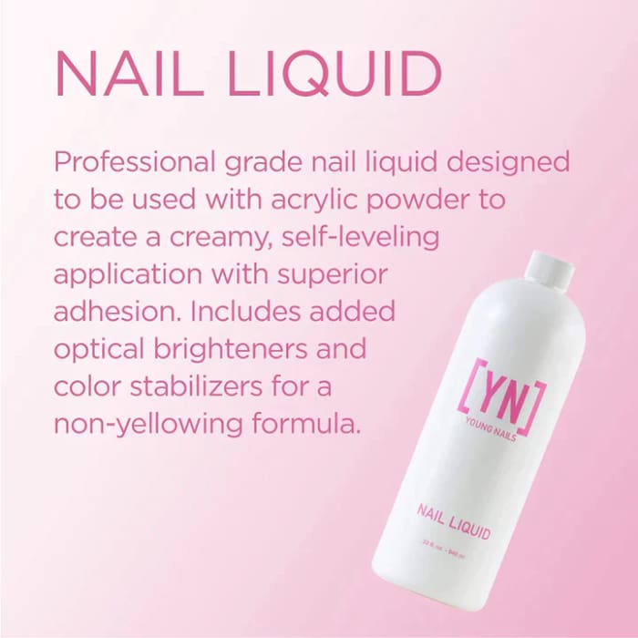 YOUNG NAILS - NAIL LIQUID 32OZ. - OceanNailSupply