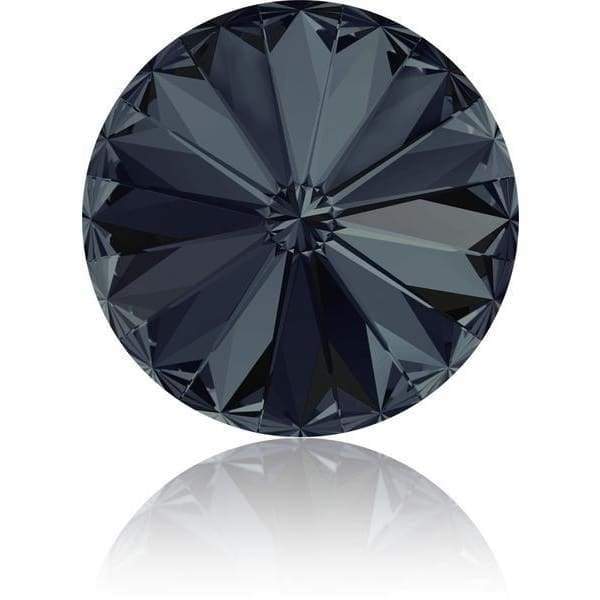 1122 Swarovski Rivoli Spaceship Graphite Fancy - OceanNailSupply