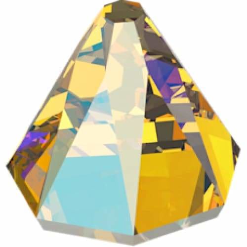 2019 Swarovski Round Spike Light Topaz Shimmer - OceanNailSupply