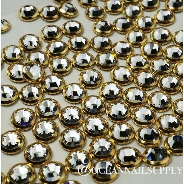 2029 Swarovski Crystal Gold Ringed - OceanNailSupply