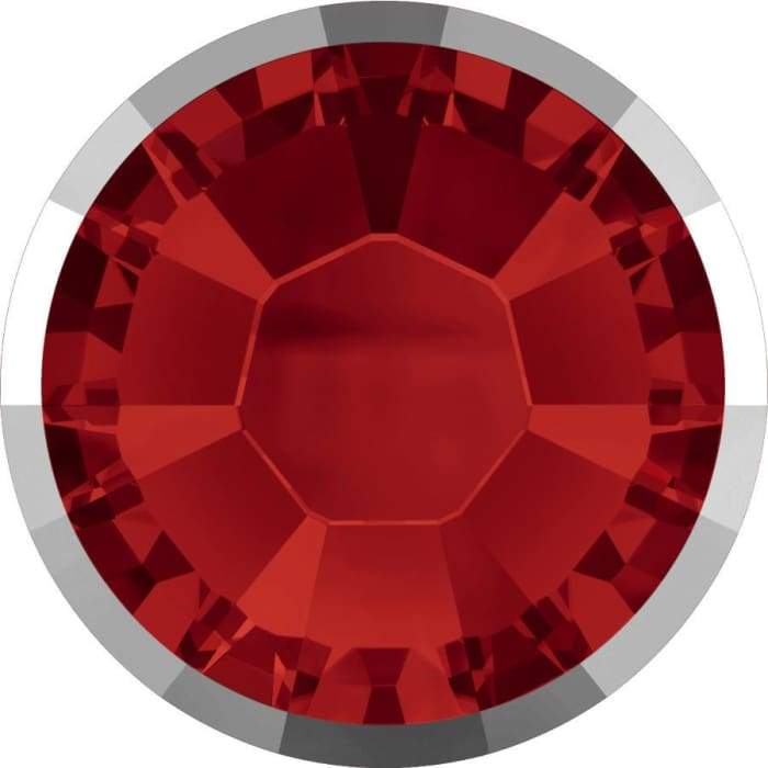 2088/I Swarovski Light Siam Light Chrome Rimmed - OceanNailSupply