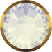 2088/I Swarovski White Opal Dorado Rimmed RG Backing - OceanNailSupply