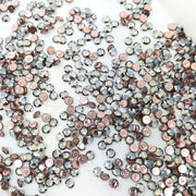 2088/I Swarovski White Opal Light Chrome Rimmed RG Backing - OceanNailSupply