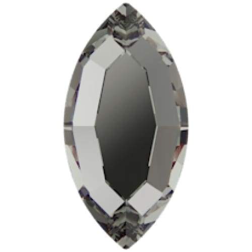 2200 Swarovski Navette Black Diamond - OceanNailSupply