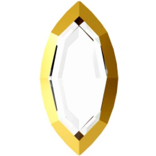 2200/1 Swarovski Navette Flatback Rimmed Collection - OceanNailSupply