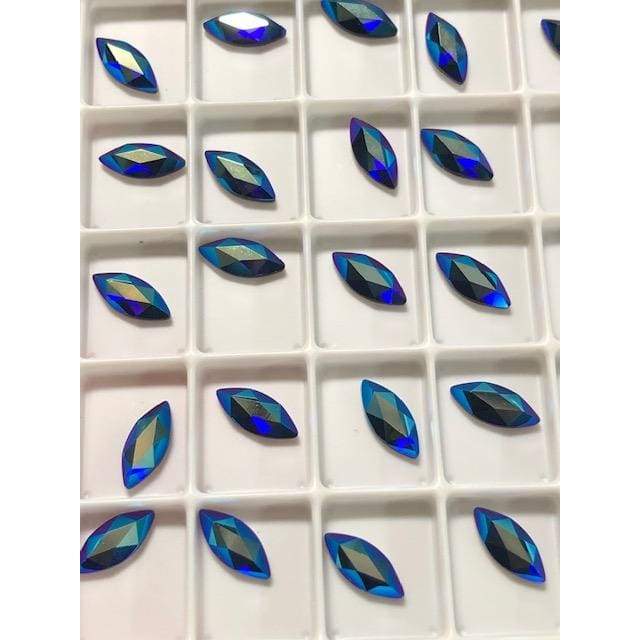 2201 Swarovski Marquise Cobalt Shimmer - OceanNailSupply