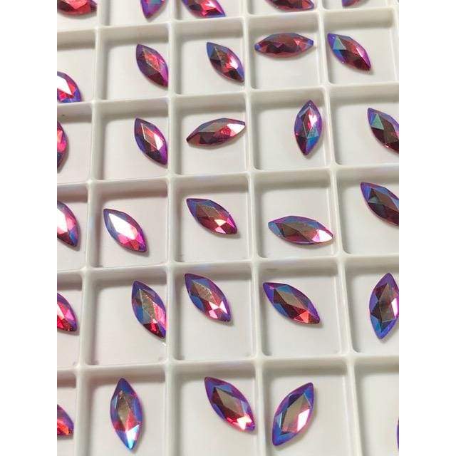 2201 Swarovski Marquise Fuchsia Shimmer - OceanNailSupply
