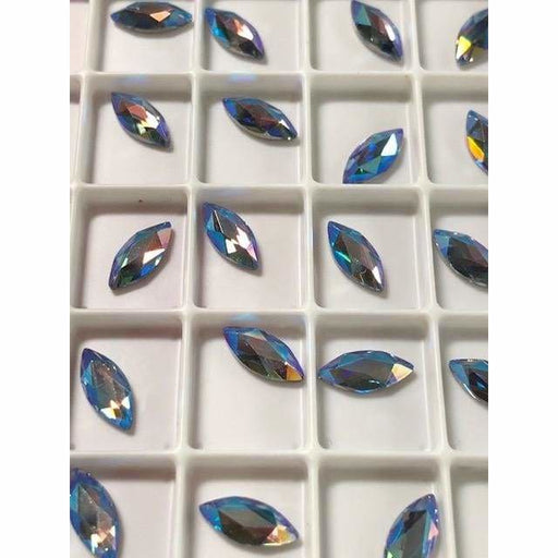 2201 Swarovski Marquise Light Sapphire Shimmer - OceanNailSupply