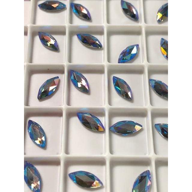 2201 Swarovski Marquise Light Sapphire Shimmer - OceanNailSupply