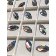 2201 Swarovski Marquise Light Sapphire Shimmer - OceanNailSupply