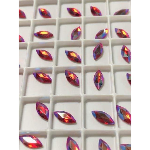 2201 Swarovski Marquise Light Siam Shimmer - OceanNailSupply