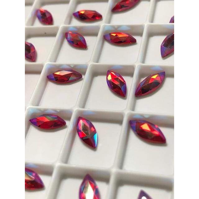 2201 Swarovski Marquise Light Siam Shimmer - OceanNailSupply