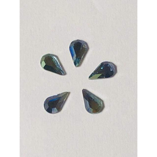 2300 Swarovski Teardrop Provence Lavender Chrysolite Blend - OceanNailSupply