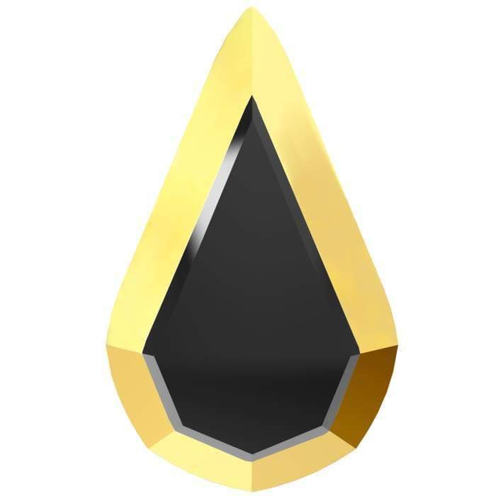 2300/1 Swarovski Teardrop Rimmed Flatback Collection - OceanNailSupply