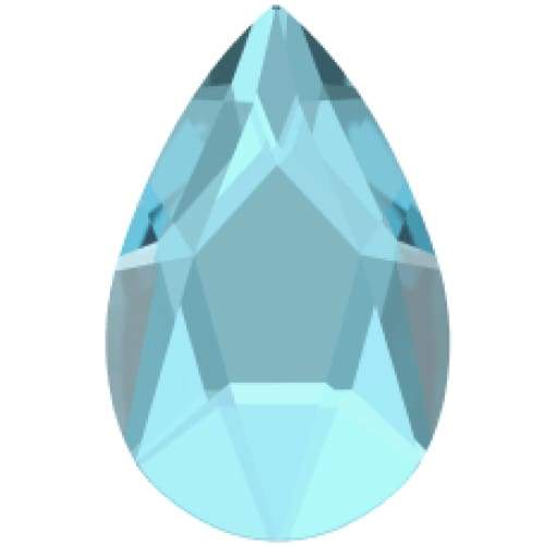 2303 Swarovski Pear Aquamarine - OceanNailSupply