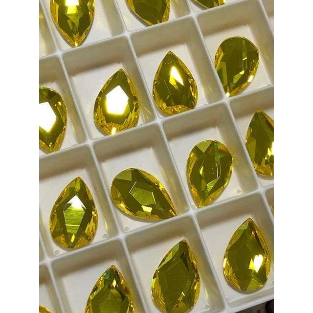 2303 Swarovski Pear Citrine - OceanNailSupply