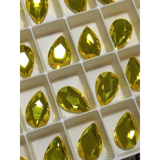 2303 Swarovski Pear Citrine - OceanNailSupply