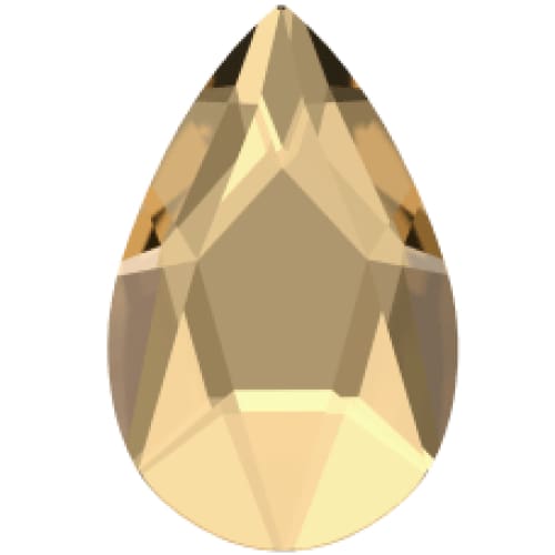 2303 Swarovski Pear Golden Shadow - OceanNailSupply