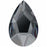 2303 Swarovski Pear Graphite Flatback - OceanNailSupply