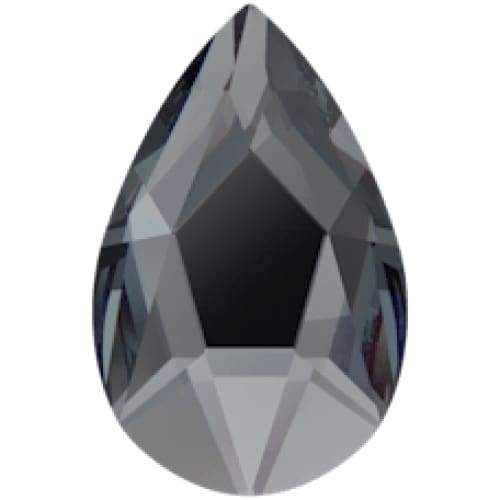 2303 Swarovski Pear Graphite Flatback - OceanNailSupply