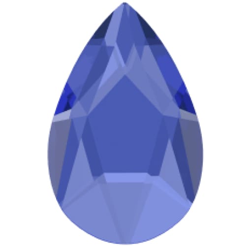 2303 Swarovski Pear Sapphire - OceanNailSupply