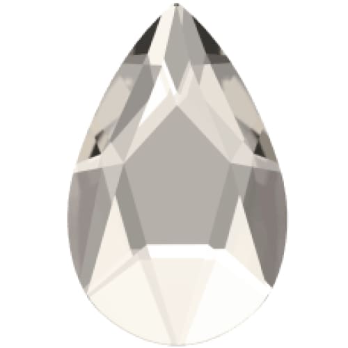 2303 Swarovski Pear Silver Shade - 8 x 5 mm 4pcs - OceanNailSupply