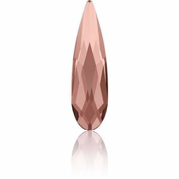 2304 Swarovski Raindrop Blush Rose Flatback - OceanNailSupply