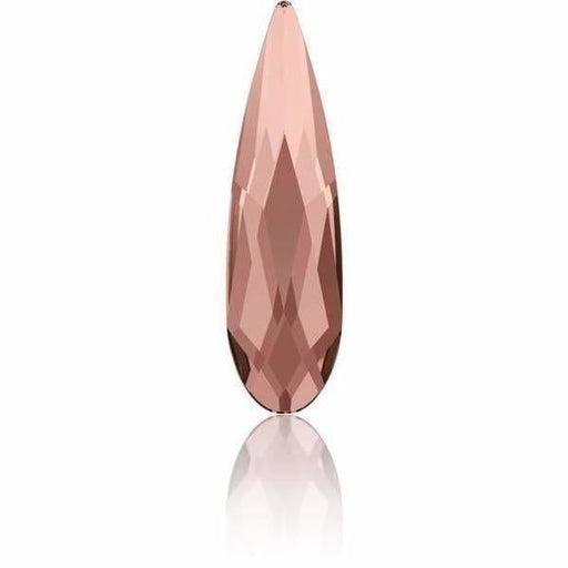 2304 Swarovski Raindrop Flatback Blush Rose - OceanNailSupply