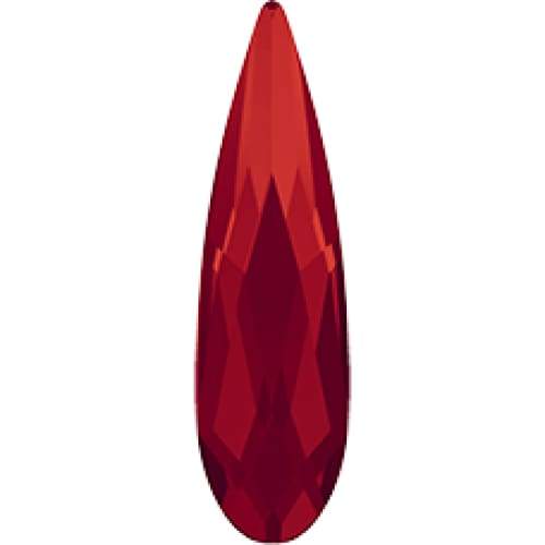 2304 Swarovski Raindrop Light Siam Flatback - OceanNailSupply