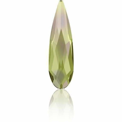 2304 Swarovski Raindrop Flatback Luminous Green - OceanNailSupply