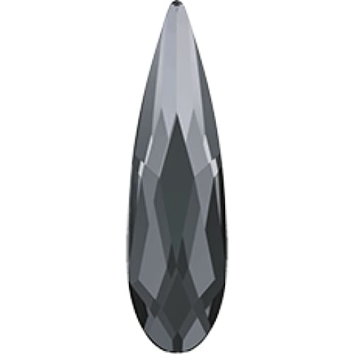 2304 Swarovski Raindrop Silver Night - OceanNailSupply
